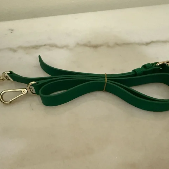 Donna Karan  Green Tote with Gold Accents - Picture 4 of 7